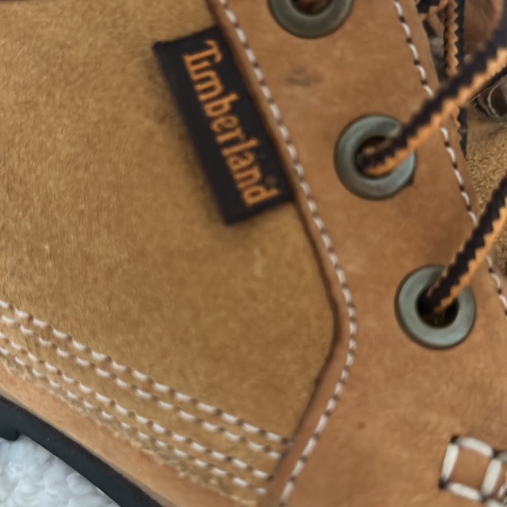 TIMBERLAND Tan LEATHER Lined BOOTS 39975M🥾Size 5.5 Men’s/38 Euro - Picture 5 of 13